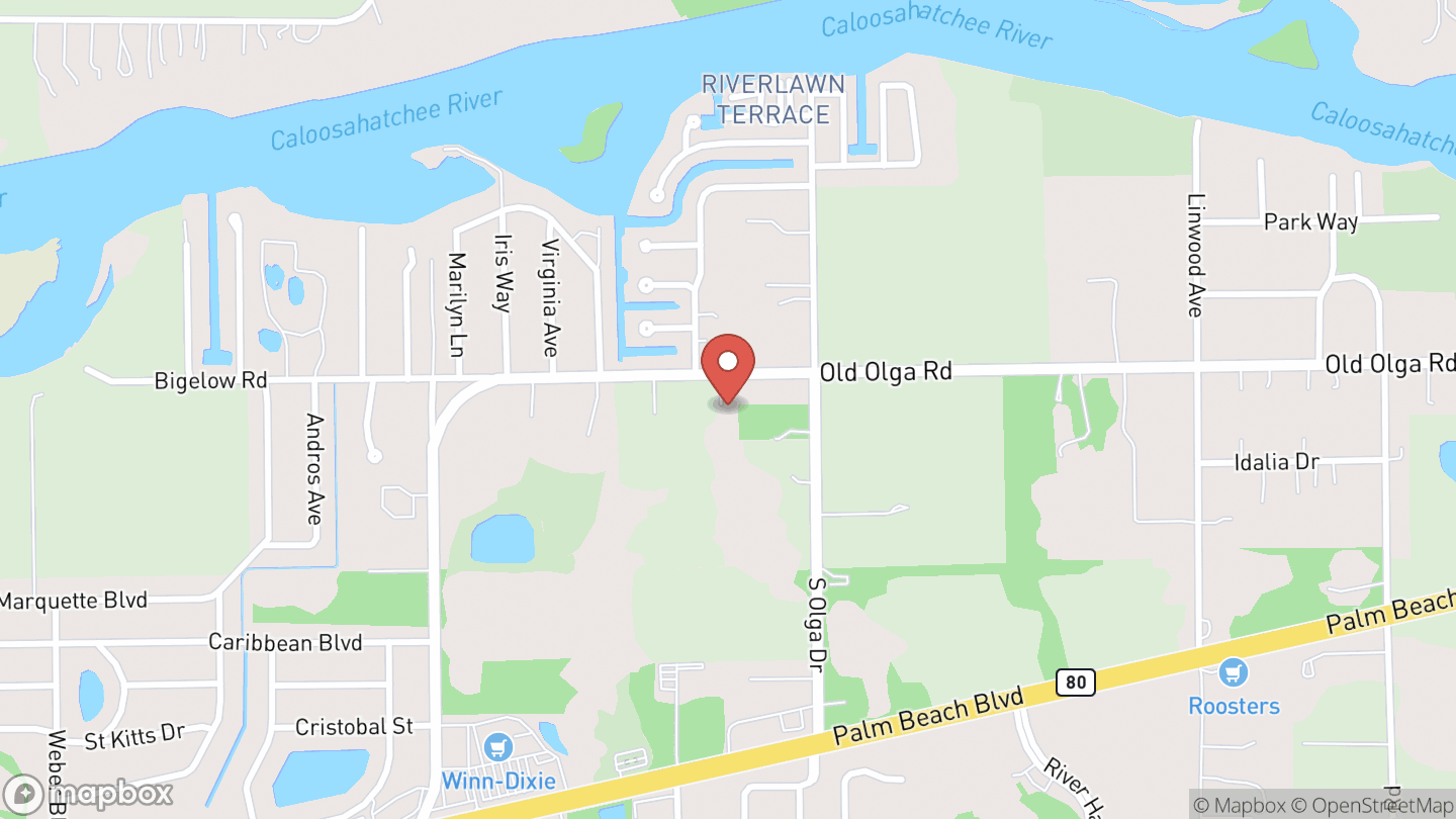 Map showing the location of Organic Gardening in SWFL 101 - September Session